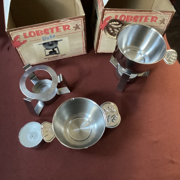 Lobster Bake Butter Warmer Bundle 2 tea lights included New without tag - Picture 6 of 6